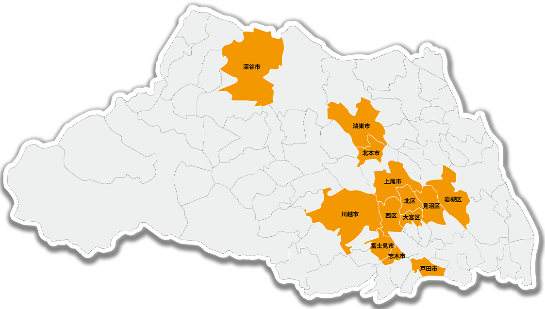 埼玉県の地図